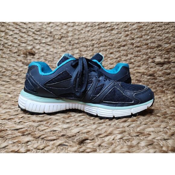 Skechers Sport Womens Black Blue Flex Sole Running Walking Athletic Size 8 - Picture 7 of 11
